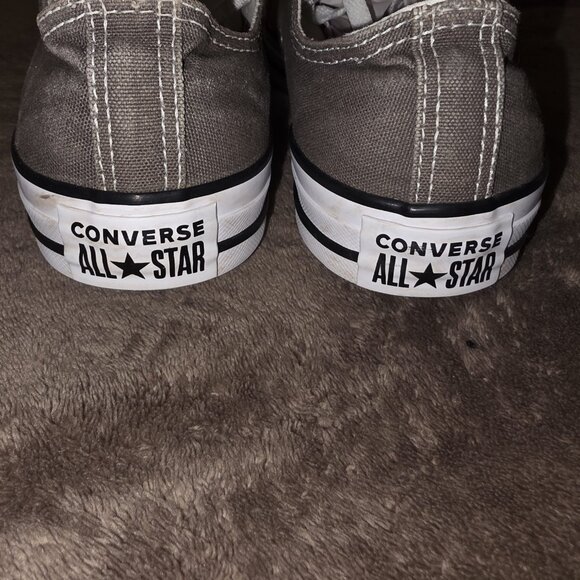 Converse Chuck Taylor All Star Low Top Charcoal Canvas Women’s 9 Classic Sneaker - Picture 6 of 11